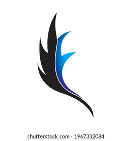 Feather logo. vector feathers for logos, illustrations, and other things that are related to graphic design.
