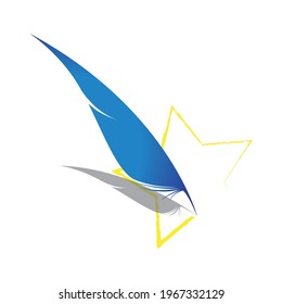 Feather logo. vector feathers for logos, illustrations, and other things that are related to graphic design.