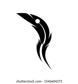 feather logo vector icon template
