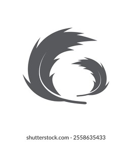 Feather Logo Vector Icon Template Illustration