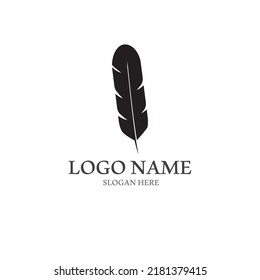 feather logo with vector style