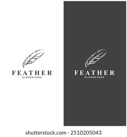 Vektorsymbol-Design mit Federlogo