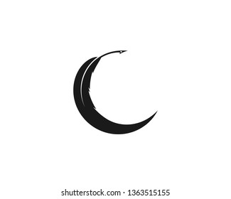 feather logo vector template - Vector