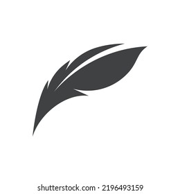 feather logo vector template design