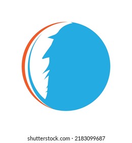 Feather Logo Vector Template Symbol Design