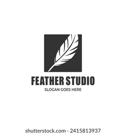 A feather logo is very suitable as a logo for your brand or business which operates in the creative industry such as a design studio and the like