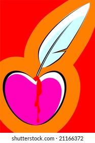 feather in love background	