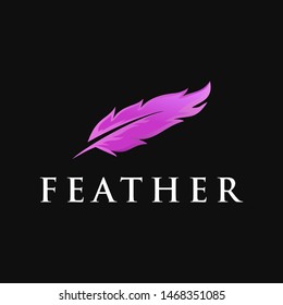 Feather modern logo design inspiration