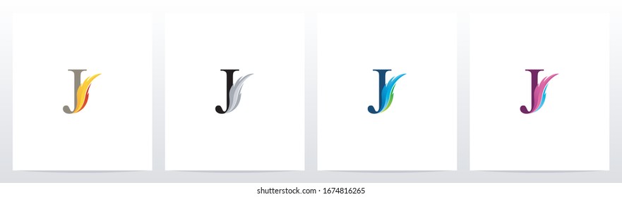 Feder on Letter Logo Design J