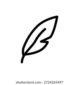 Diseño del Vector del icono del contorno de la pluma bueno para el Web o el App móvil