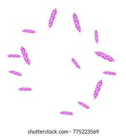 Feather pattern background. Vector illustration for decoration of holidays, postcards, posters, websites, carnivals, birthday and children's parties.