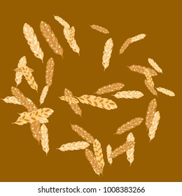 Feather Pattern, bright colorful background, cute and fun decoration. Vector illustration for celebration, party, carnival, festive holiday and Your project.