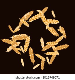 Feather Pattern, bright colorful background, cute and fun decoration. Vector illustration for celebration, party, carnival, festive holiday and Your project.