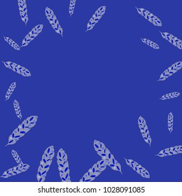 Feather Pattern, bright colorful background, cute and fun decoration. Vector illustration for celebration, party, carnival, festive holiday and Your project.