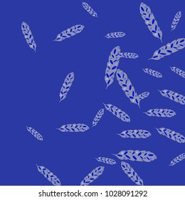 Feather Pattern, bright colorful background, cute and fun decoration. Vector illustration for celebration, party, carnival, festive holiday and Your project.
