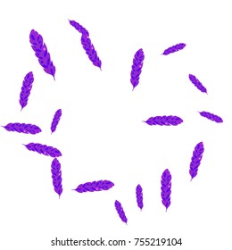 Feather Pattern, bright colorful background, cute and fun decoration. Vector illustration for celebration, party, carnival, festive holiday and Your project.