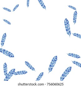 Feather Pattern, bright colorful background, cute and fun decoration. Vector illustration for celebration, party, carnival, festive holiday and Your project. 