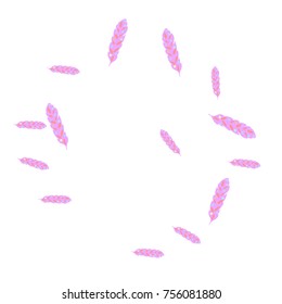 Feather Pattern, bright colorful background, cute and fun decoration. Vector illustration for celebration, party, carnival, festive holiday and Your project. 