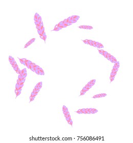 Feather Pattern, bright colorful background, cute and fun decoration. Vector illustration for celebration, party, carnival, festive holiday and Your project.