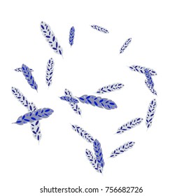 Feather Pattern, bright colorful background, cute and fun decoration. Vector illustration for celebration, party, carnival, festive holiday and Your project.