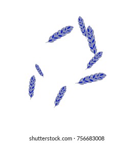 Feather Pattern, bright colorful background, cute and fun decoration. Vector illustration for celebration, party, carnival, festive holiday and Your project.