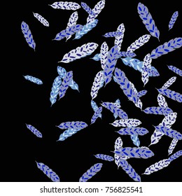 Feather Pattern, bright colorful background, cute and fun decoration. Vector illustration for celebration, party, carnival, festive holiday and Your project.