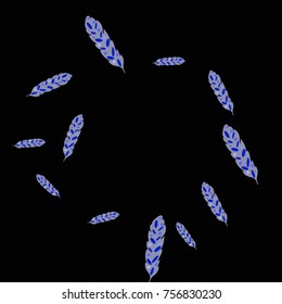 Feather Pattern, bright colorful background, cute and fun decoration. Vector illustration for celebration, party, carnival, festive holiday and Your project.