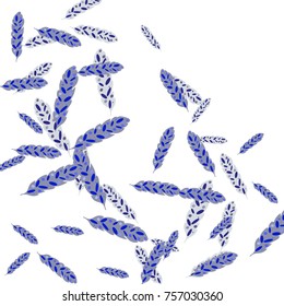 Feather Pattern, bright colorful background, cute and fun decoration. Vector illustration for celebration, party, carnival, festive holiday and Your project.