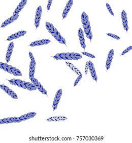Feather Pattern, bright colorful background, cute and fun decoration. Vector illustration for celebration, party, carnival, festive holiday and Your project.