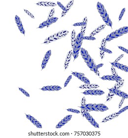 Feather Pattern, bright colorful background, cute and fun decoration. Vector illustration for celebration, party, carnival, festive holiday and Your project.