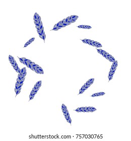 Feather Pattern, bright colorful background, cute and fun decoration. Vector illustration for celebration, party, carnival, festive holiday and Your project.