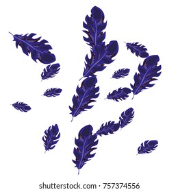 Feather Pattern, bright colorful background, cute and fun decoration. Vector illustration for celebration, party, carnival, festive holiday and Your project.