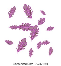 Feather Pattern, bright colorful background, cute and fun decoration. Vector illustration for celebration, party, carnival, festive holiday and Your project.