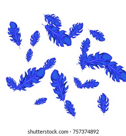Feather Pattern, bright colorful background, cute and fun decoration. Vector illustration for celebration, party, carnival, festive holiday and Your project.