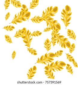 Feather Pattern, bright colorful background, cute and fun decoration. Vector illustration for celebration, party, carnival, festive holiday and Your project.