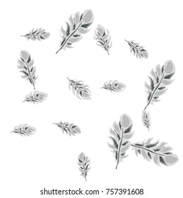 Feather Pattern, bright colorful background, cute and fun decoration. Vector illustration for celebration, party, carnival, festive holiday and Your project.