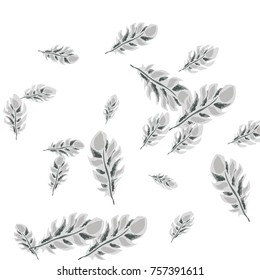 Feather Pattern, bright colorful background, cute and fun decoration. Vector illustration for celebration, party, carnival, festive holiday and Your project.