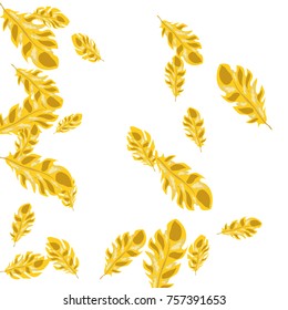 Feather Pattern, bright colorful background, cute and fun decoration. Vector illustration for celebration, party, carnival, festive holiday and Your project.