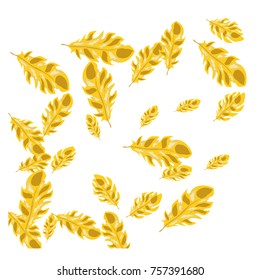 Feather Pattern, bright colorful background, cute and fun decoration. Vector illustration for celebration, party, carnival, festive holiday and Your project.