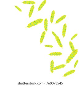 Feather Pattern, bright colorful background, cute and fun decoration. Vector illustration for celebration, party, carnival, festive holiday and Your project.