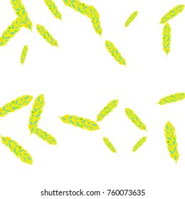 Feather Pattern, bright colorful background, cute and fun decoration. Vector illustration for celebration, party, carnival, festive holiday and Your project.