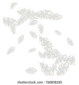 Feather Pattern, bright colorful background, cute and fun decoration. Vector illustration for celebration, party, carnival, festive holiday and Your project.