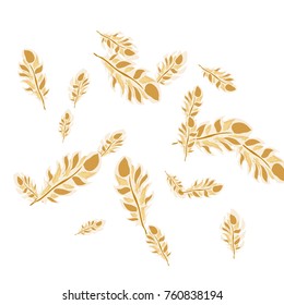 Feather Pattern, bright colorful background, cute and fun decoration. Vector illustration for celebration, party, carnival, festive holiday and Your project.