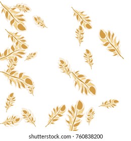 Feather Pattern, bright colorful background, cute and fun decoration. Vector illustration for celebration, party, carnival, festive holiday and Your project.