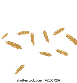 Feather Pattern, bright colorful background, cute and fun decoration. Vector illustration for celebration, party, carnival, festive holiday and Your project.