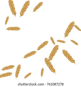 Feather Pattern, bright colorful background, cute and fun decoration. Vector illustration for celebration, party, carnival, festive holiday and Your project.