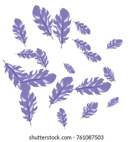Feather Pattern, bright colorful background, cute and fun decoration. Vector illustration for celebration, party, carnival, festive holiday and Your project.