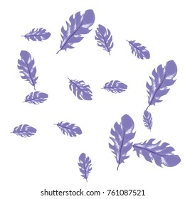 Feather Pattern, bright colorful background, cute and fun decoration. Vector illustration for celebration, party, carnival, festive holiday and Your project.