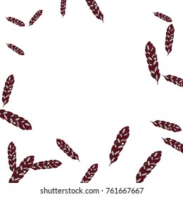 Feather Pattern, bright colorful background, cute and fun decoration. Vector illustration for celebration, party, carnival, festive holiday and Your project.