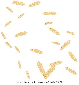 Feather Pattern, bright colorful background, cute and fun decoration. Vector illustration for celebration, party, carnival, festive holiday and Your project.